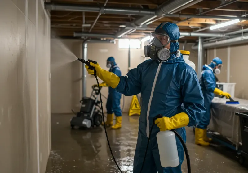 Basement Sanitization and Antimicrobial Treatment process in Fort Oglethorpe, GA